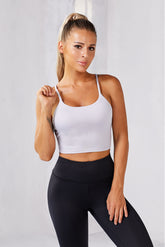 Women's Solid Wireless Seamless Sport Yoga Bra Crop Tank Sai Feel